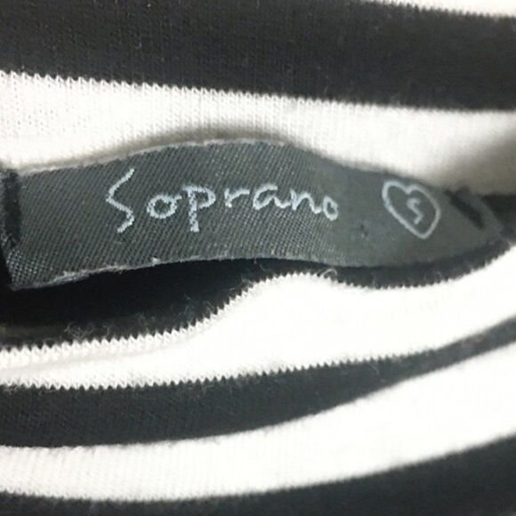 Soprano Mock Neck Sleeveless Striped Dress - Picture 2 of 4